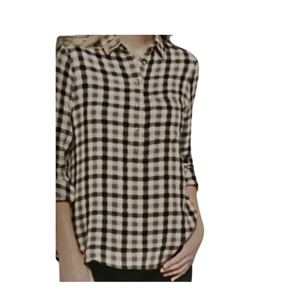 Pistola medium 1/2 button front plaid shirt button back TLS1 2805